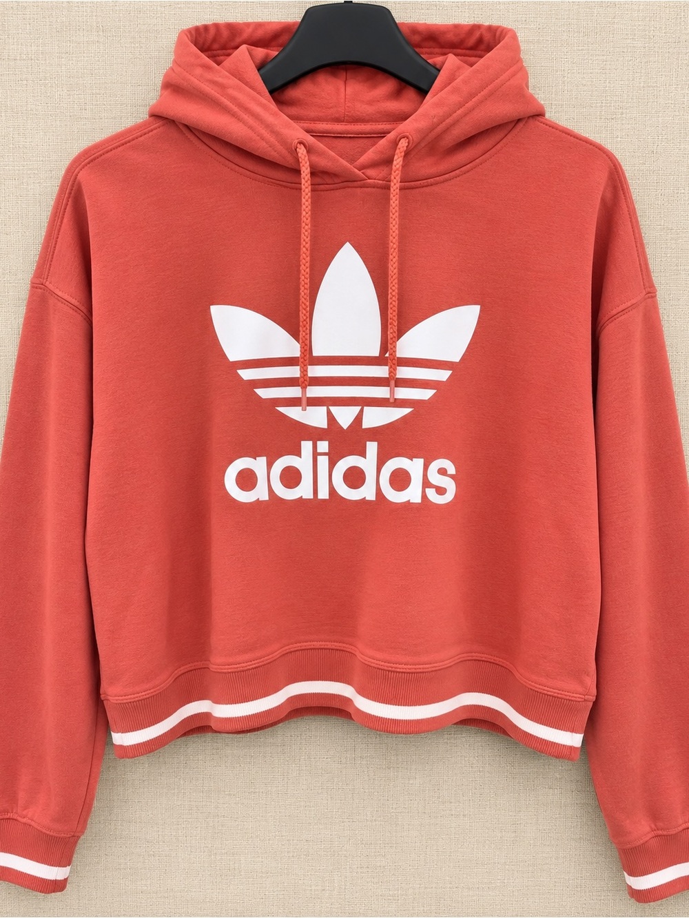 adidas Coral Trefoil Pullover Hoodie